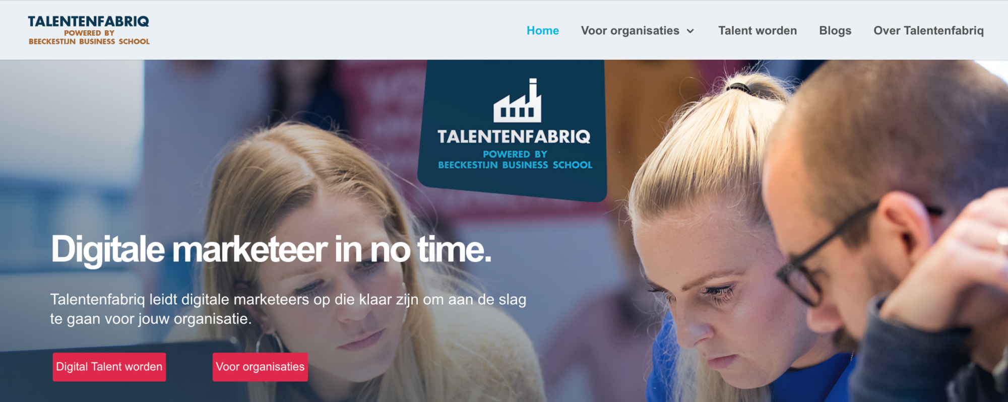 Talenten werken aan hun eigen acquisitie